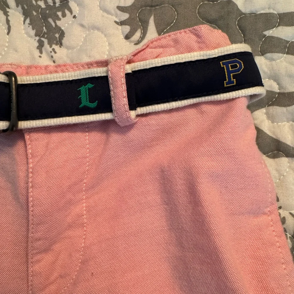 Ralph Lauren linen shorts 4T WITH belt like new great deal!!!